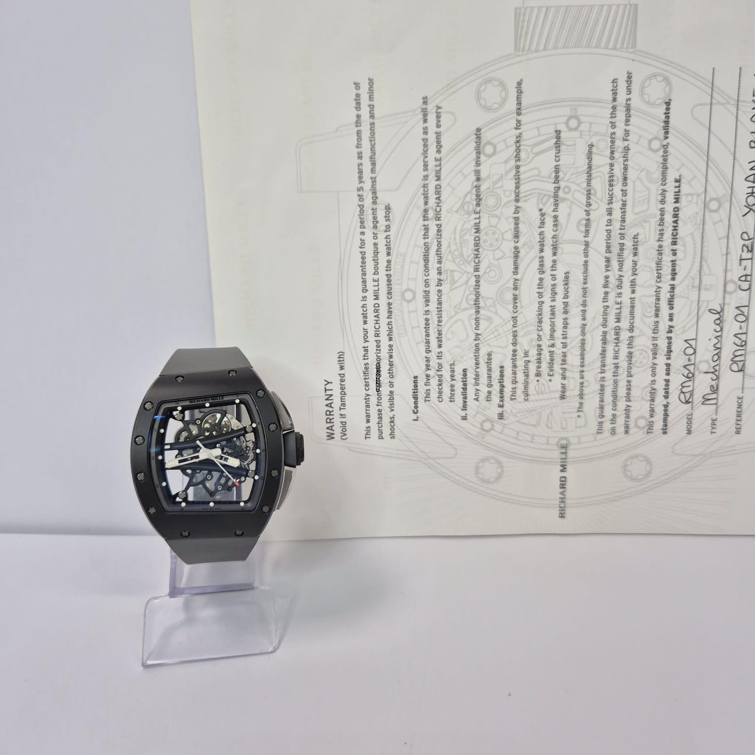 Thumbnail von Richard Mille RM 061 RM61-01 Yohan Blake Black Limited Edition Corda Completo