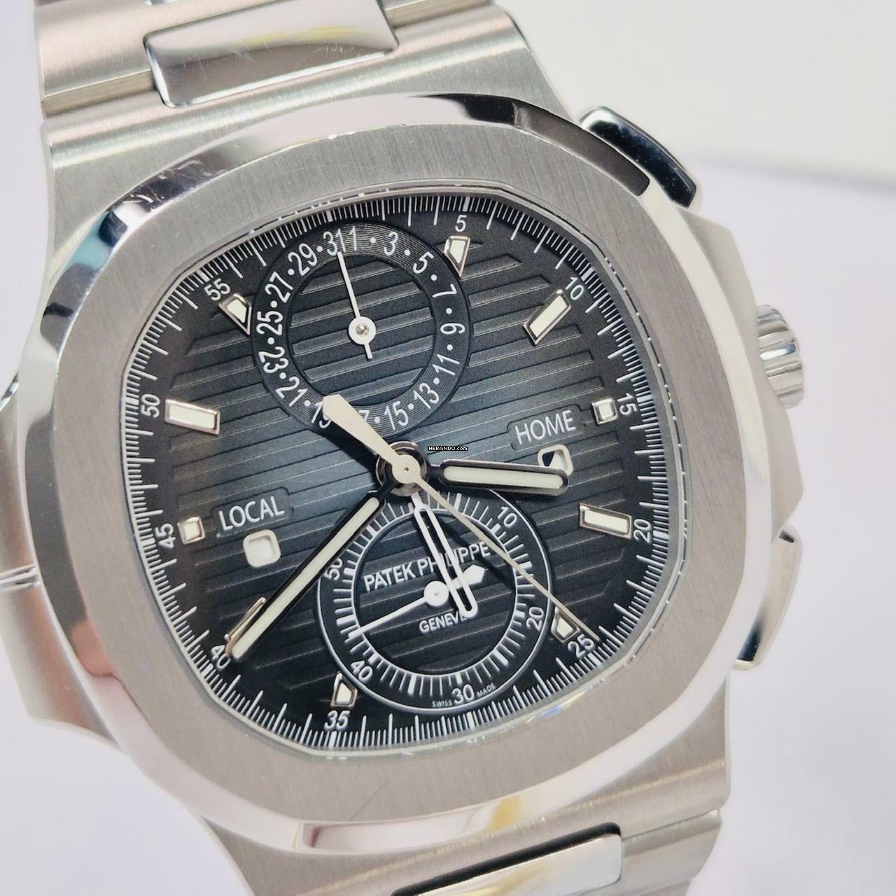 Thumbnail von Patek Philippe Nautilus Travel Time Flyback Blue Dial 40.5mm Automático Completo