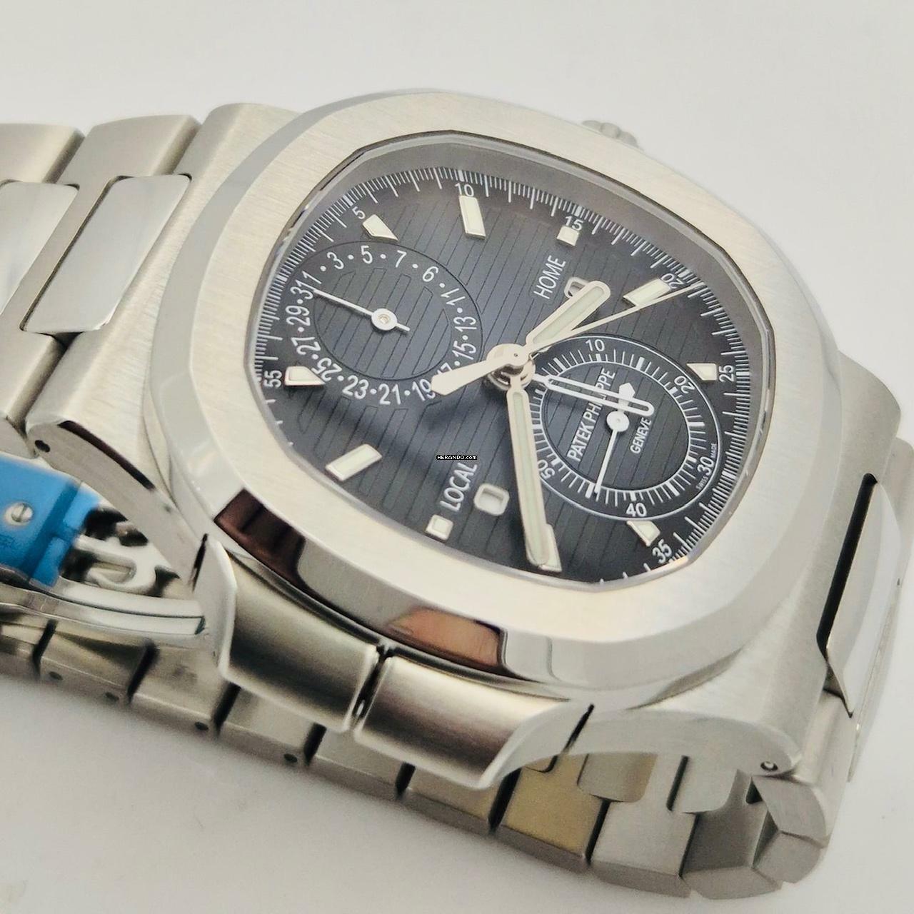 Thumbnail von Patek Philippe Nautilus Travel Time Flyback Blue Dial 40.5mm Automático Completo