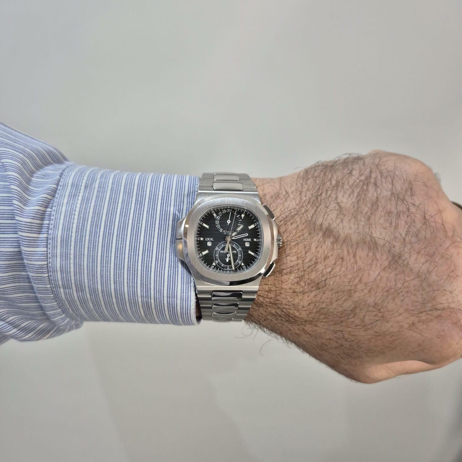 Thumbnail von Patek Philippe Nautilus Travel Time Flyback Blue Dial 40.5mm Automático Completo