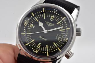Thumbnail von Longines Legend Diver Heritage Legend Diver L37744509 Black Dial Rubber strap