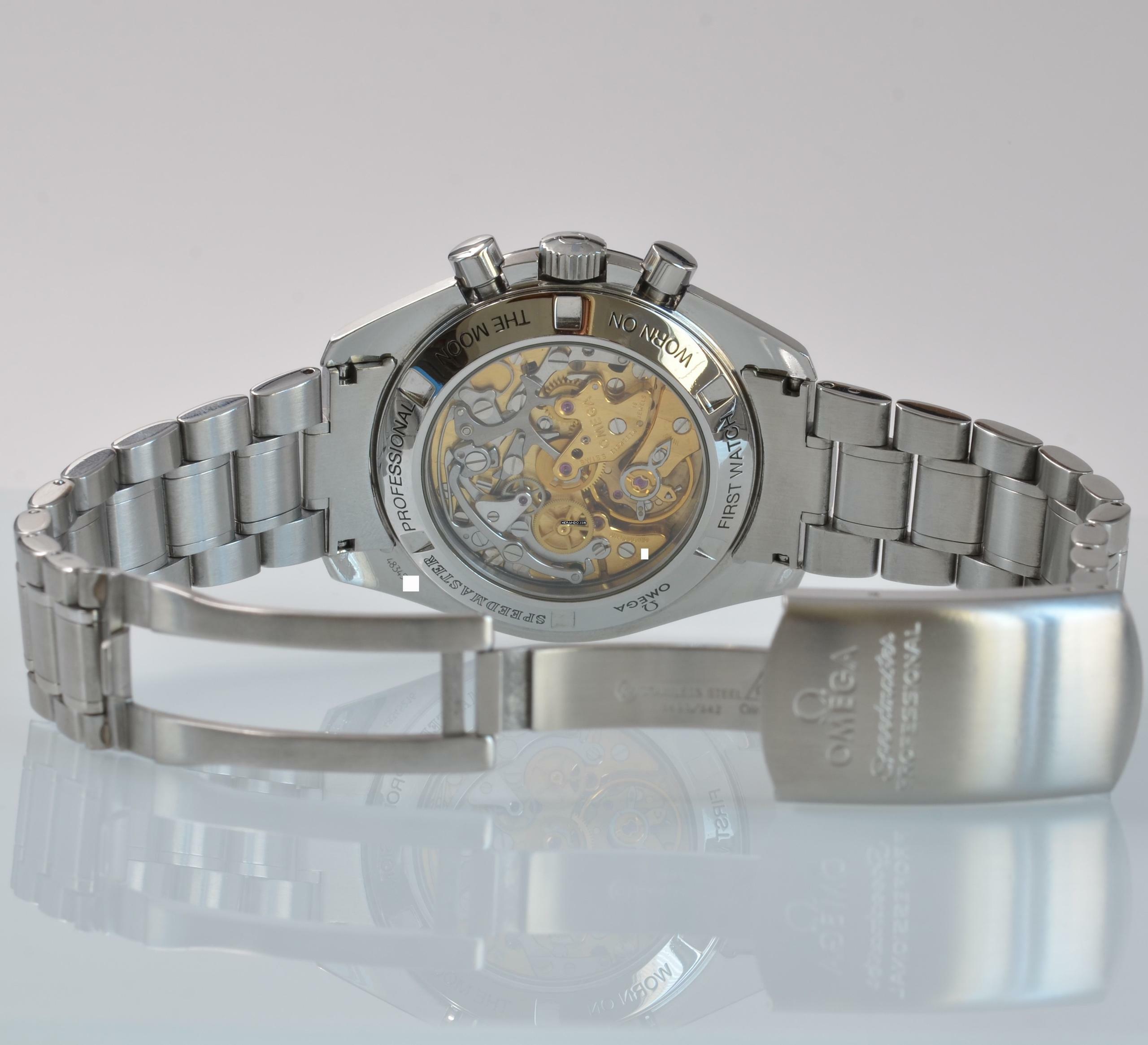 Thumbnail von Omega Speedmaster Professional Moonwatch black dial 1997 Full Set