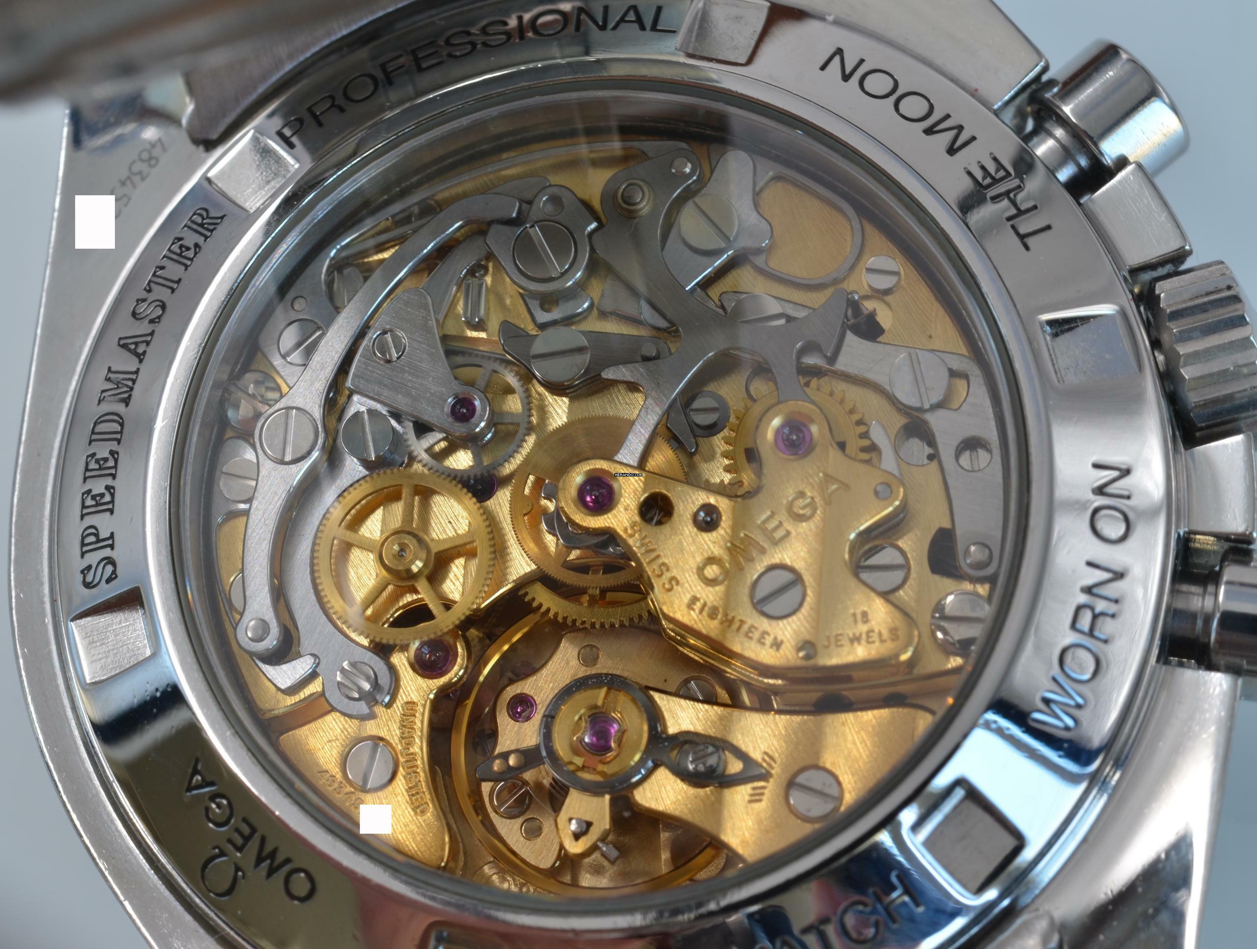 Thumbnail von Omega Speedmaster Professional Moonwatch black dial 1997 Full Set