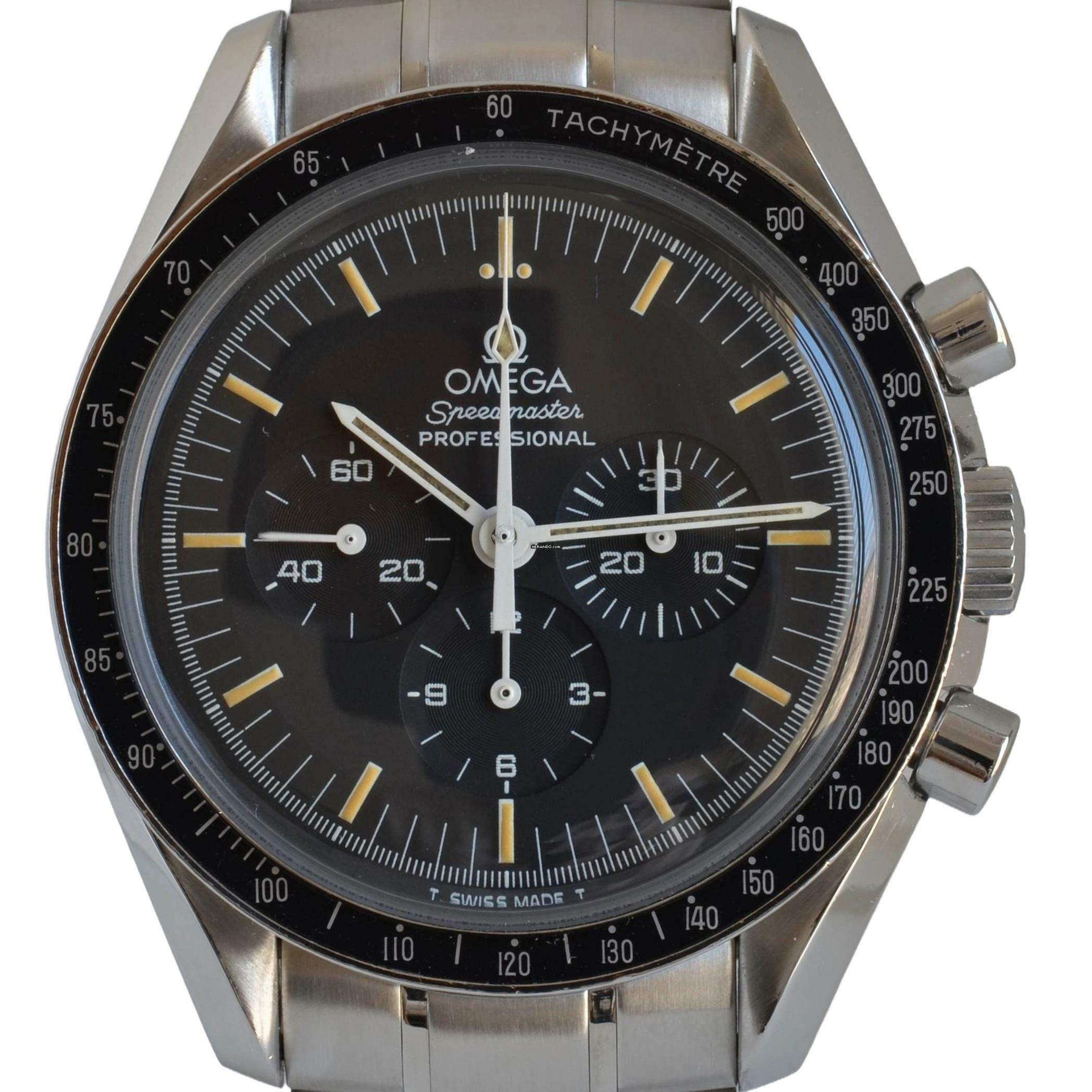 Thumbnail von Omega Speedmaster Professional Moonwatch black dial 1997 Full Set