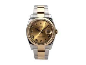 Thumbnail von Rolex Datejust 36 Edelstahl / Gelbgold 116233 Champagner Römisch