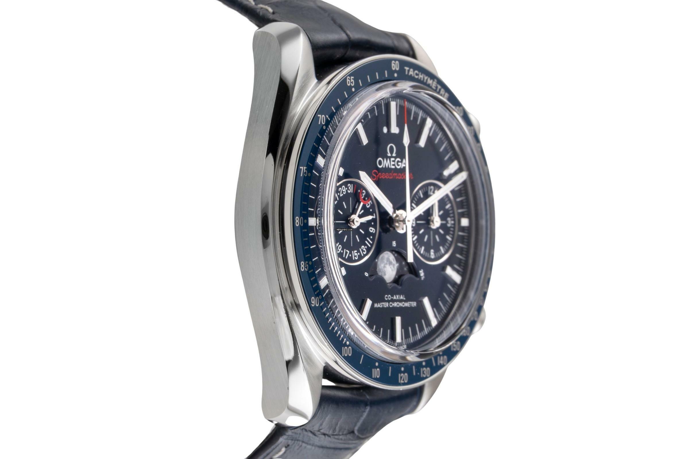 Thumbnail von Omega Speedmaster Moonphase Mondphase Chronograph Co-Axial 304.33.44.52.03.001 B&P 2022