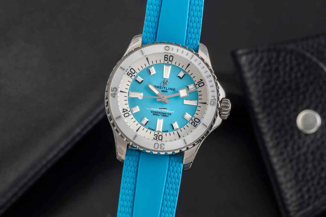  Breitling Superocean Stahl Automatik Herrenuhr Ref. A17377211C1S1 B&P 