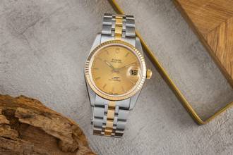 Thumbnail von Tudor Prince Date Stahl / Gold Gold Dial Automatik Ref. 74033 Papiere 2024