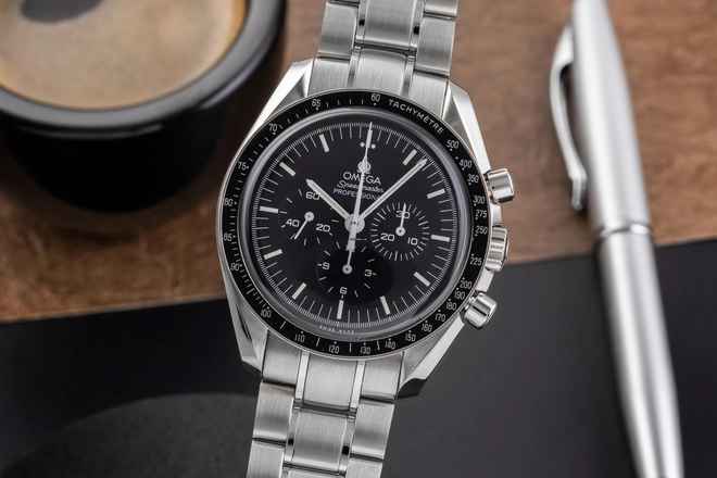  Omega Speedmaster Professional Moonwatch Chronograph Handaufzug Ref. 311.30.42.30.01.005 B&P 