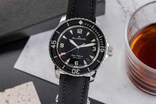  Blancpain Fifty Fathoms Automatik Stahl Ref. 5015-1130-52A B&P 2021 