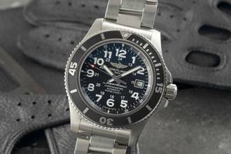 Thumbnail von Breitling Superocean II 44 Black Automatik Stahl Ref. A17392D7/BD68 B&P 2017