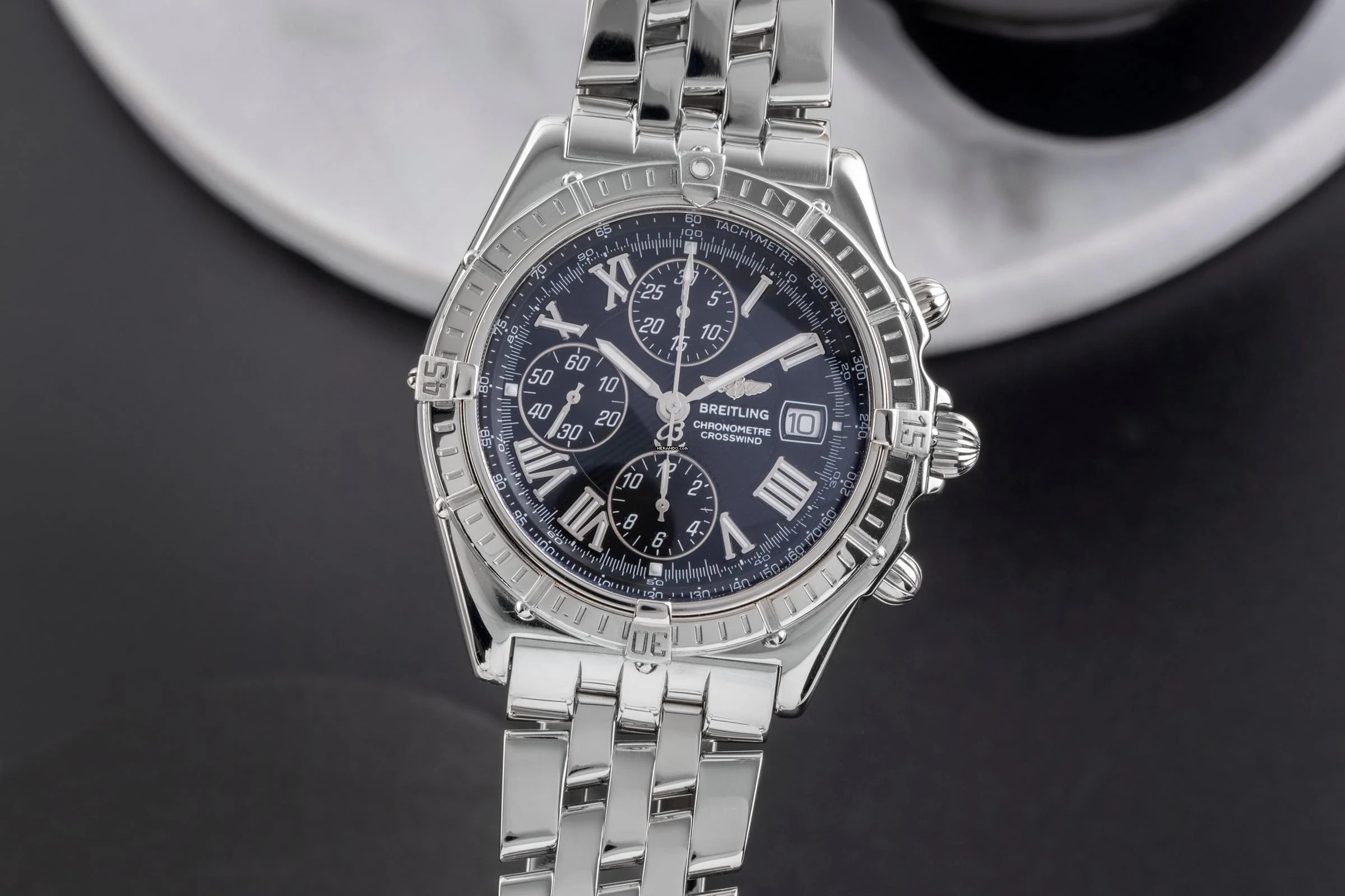  Breitling Crosswind Chronograph Stahl Automatik Herrenuhr Ref. A13355 
