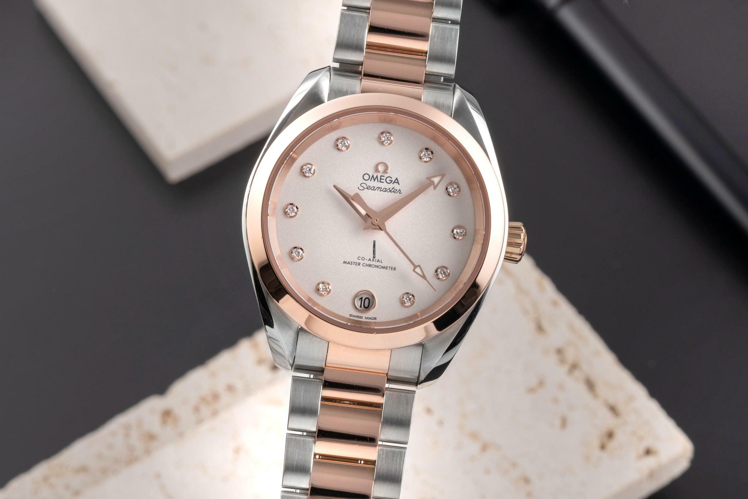 Omega Seamaster Aqua Terra Stahl / Gold Automatik Damenuhr Ref. 220.20.34.20.52.001 B&P