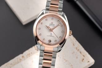 Thumbnail von Omega Seamaster Aqua Terra Stahl / Gold Automatik Damenuhr Ref. 220.20.34.20.52.001 B&P