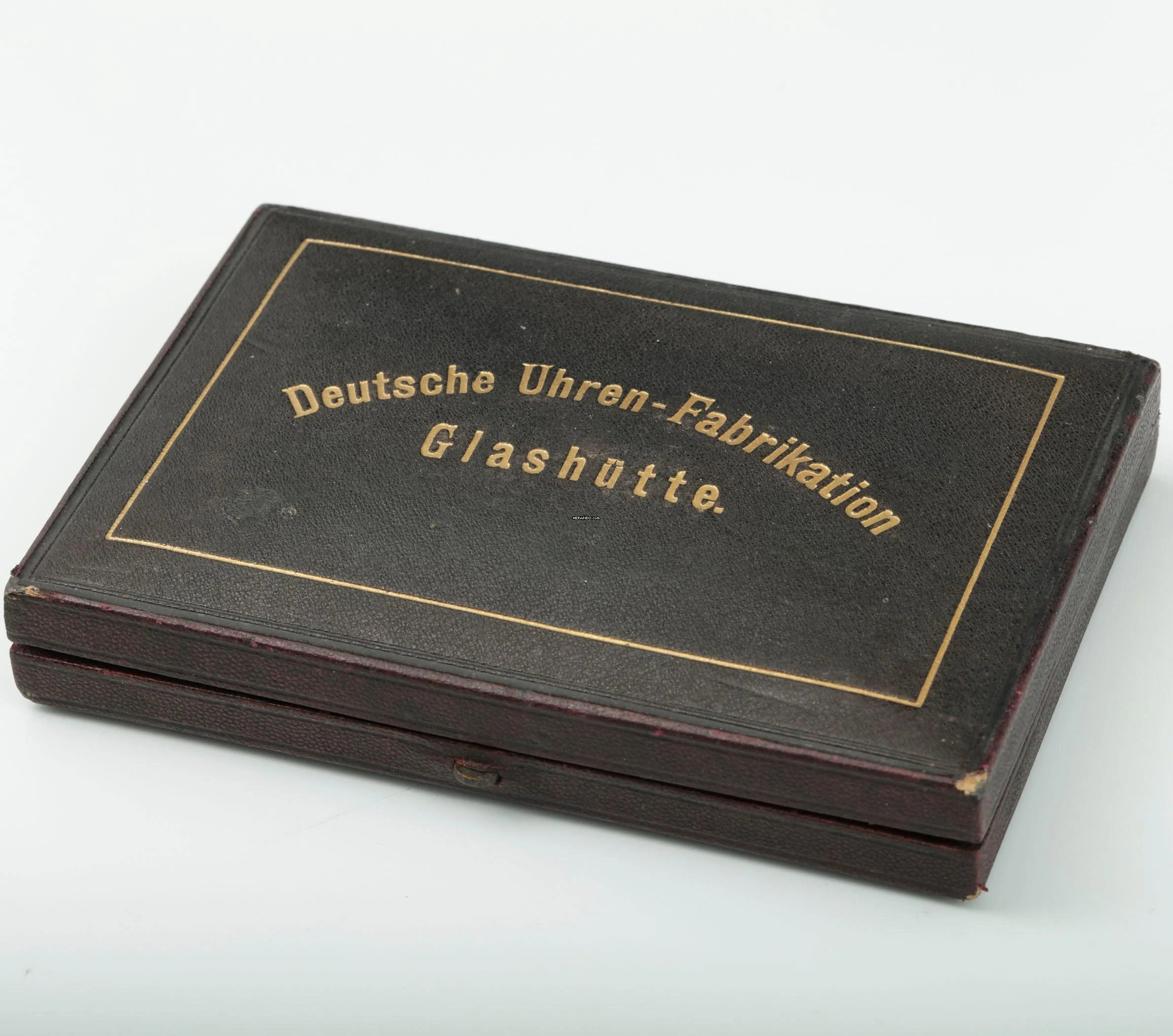 Thumbnail von A. Lange & Söhne Full Set Glashütter Sprungdeckel Taschenuhr Royal mit Perlenrand 14k Gold 1908 Zertifikat vom Uhremnuseum in Glashütte Original Leder Etui