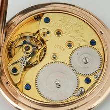 Thumbnail von A. Lange & Söhne Full Set Glashütter Sprungdeckel Taschenuhr Royal mit Perlenrand 14k Gold 1908 Zertifikat vom Uhremnuseum in Glashütte Original Leder Etui