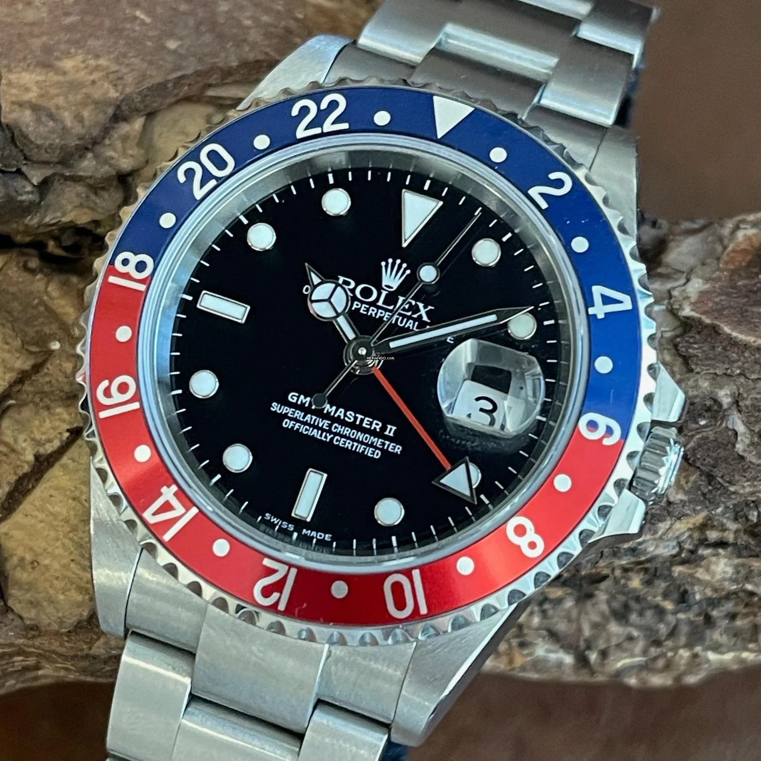  Rolex GMT-Master II GMT-Master II Pepsi FULLSET 2005 LC100 - Ref. 16710 TOP Conditions 