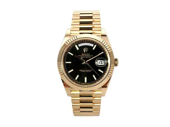  Rolex Day-Date 40 Gelbgold Ref. 228238 Schwarz 