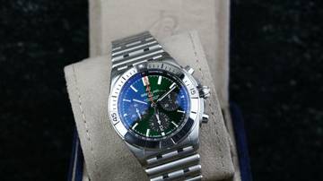 Thumbnail von Breitling Chronomat 42 B01 42 Steel Bracelet - Green - New Stickered - Fullset - 2025
