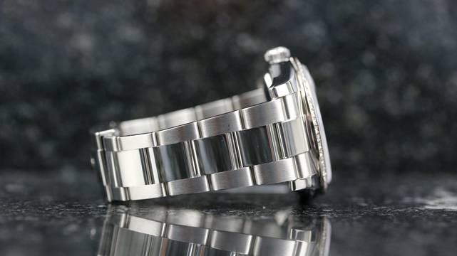  Rolex Datejust 36 Factory Diamond RBR Silver - like new LC100 - Fullset - 2010 