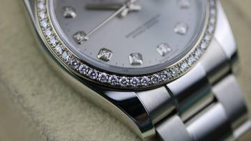 Thumbnail von Rolex Datejust 36 Factory Diamond RBR Silver - like new LC100 - Fullset - 2010