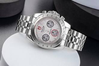 Thumbnail von Tudor Sport Chronograph Silver Dial Edelstahl Automatik Ref. 20300 H-Serie