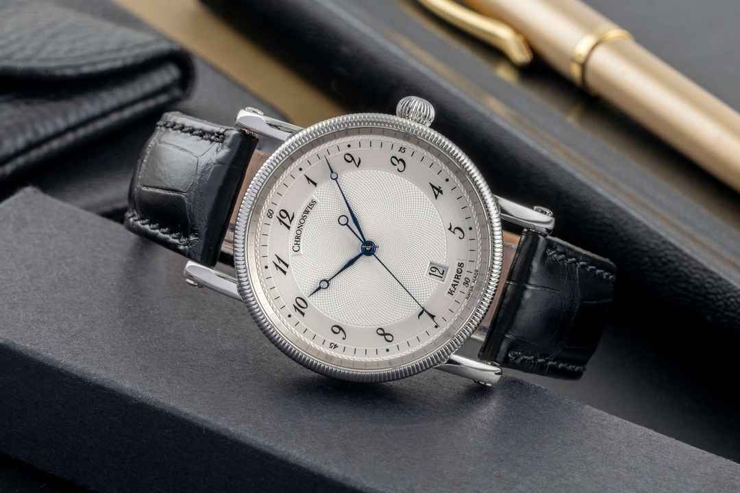  Chronoswiss Kairos Automatik Edelstahl Herrenuhr Ref. CH2823M Klassiker 