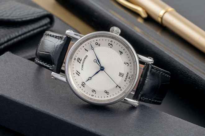  Chronoswiss Kairos Automatik Edelstahl Herrenuhr Ref. CH2823M Klassiker 