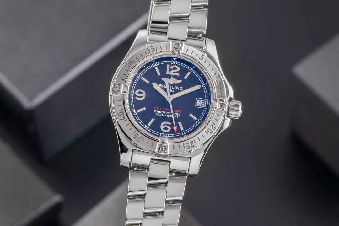  Breitling Colt Oceane 33 Chronometer Edelstahl Damenuhr Ref. A77380 