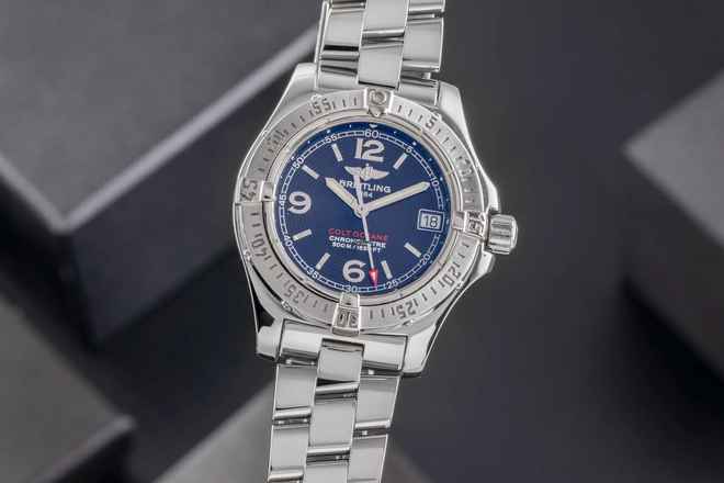  Breitling Colt Oceane 33 Chronometer Edelstahl Damenuhr Ref. A77380 