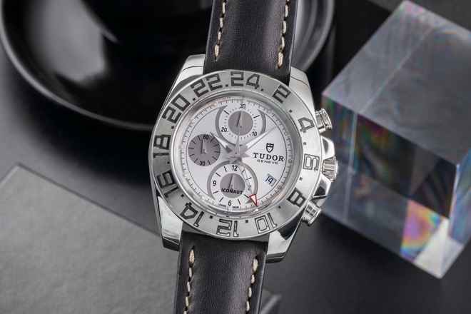  Tudor Iconaut GMT Chronograph Automatik Datum Edelstahl Herrenuhr Ref. 20400 