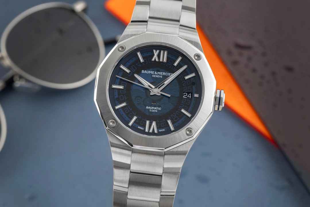  Baume & Mercier Riviera Stahl Automatik Herrenuhr Ref. M0A10616 65899 B&P 