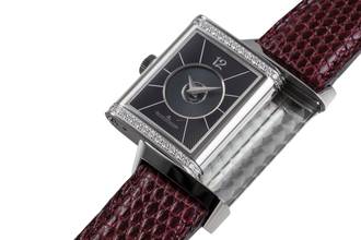 Thumbnail von Jaeger-LeCoultre Reverso Classic Medium Duetto Stahl Automatik Damenuhr Ref. Q2578420 212.8.76 B&P