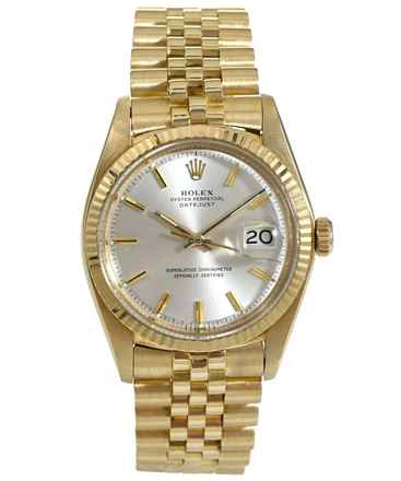  Rolex Datejust 36 Oyster Datejust - 750er Gelbgold Ref. 1601 (LC100) 