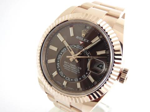  Rolex Sky-Dweller Rosegold Chocolate Dial 