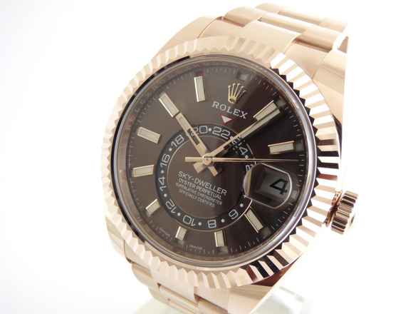  Rolex Sky-Dweller Rosegold Chocolate Dial 