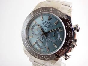 Thumbnail von Rolex Daytona Platinum all stickers / Baquette Diamond Dial