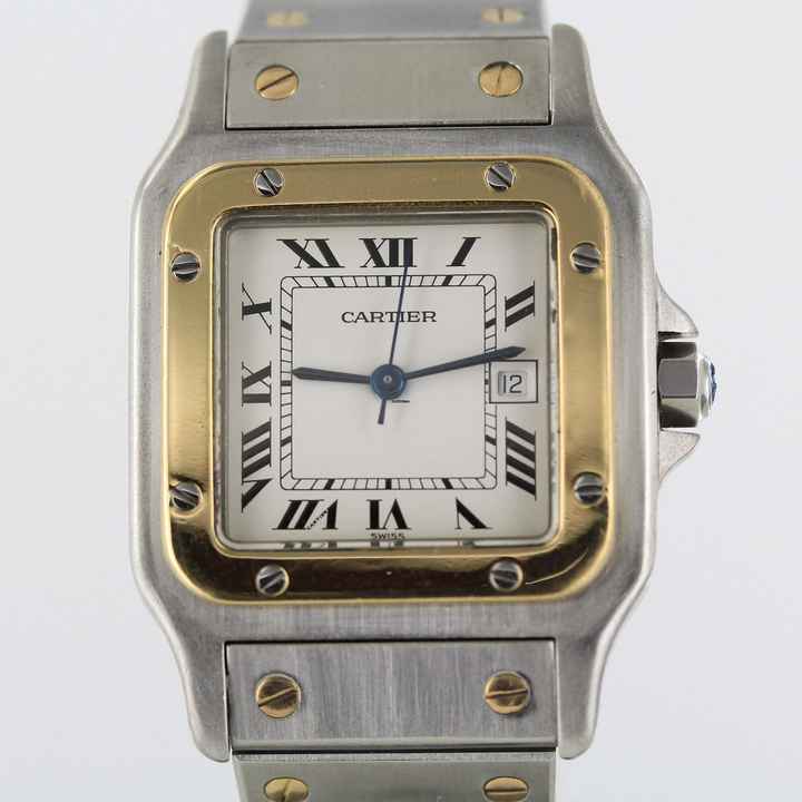  Cartier Santos Carree DATUM//STAHL/GOLD//GARANTIEKARTE//INKL.REISETASCHE#KS 
