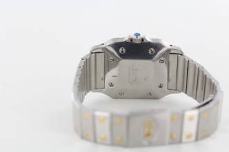 Thumbnail von Cartier Santos Carree DATUM//STAHL/GOLD//GARANTIEKARTE//INKL.REISETASCHE#KS