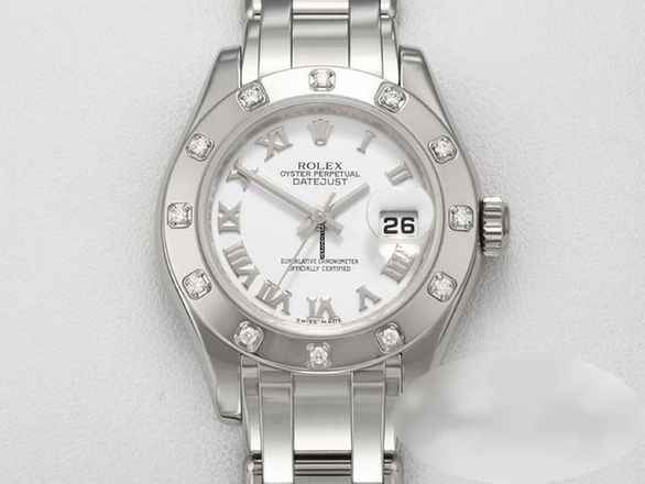  Rolex Lady-Datejust Pearlmaster 29 80319 Weissgold 750 2007 Diamanten Automatik Lady Gold 