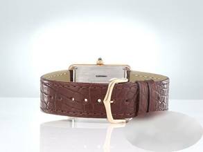 Thumbnail von Cartier Tank Solo Großes Modell Edelstahl Rosegold 750 2019 W5200025 Stahl Gold