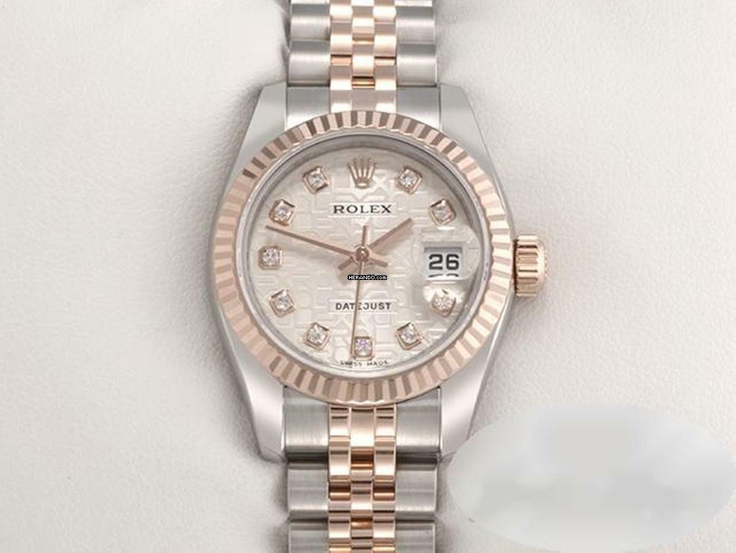  Rolex Lady-Datejust 26mm 179171 Stahl Roségold 750 Diamanten Automatik Damen 