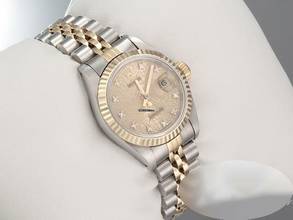 Thumbnail von Rolex Lady-Datejust Edelstahl Gelbgold 750 Diamanten Automatik Gold Stahl Stainless Steel 18kt Yellow Gold Jubilé-band Chronometer Oyster