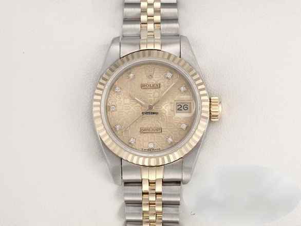  Rolex Lady-Datejust Edelstahl Gelbgold 750 Diamanten Automatik Gold Stahl Stainless Steel 18kt Yellow Gold Jubilé-band Chronometer Oyster 