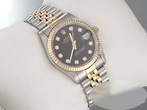 Thumbnail von Rolex Datejust 31 Medium Stahl Gelbgold 750 Diamanten Automatik Gold Stahl Stainless Steel 18kt Yellow Gold Jubilé-band Chronometer Oyster Black Dial