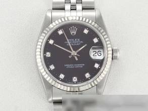 Thumbnail von Rolex Datejust 31 31mm Stahl Weissgold 750 Diamanten Automatik Stainless Steel 18kt White Gold Lady Jubilé-band Chronometer Oyster Black Dial
