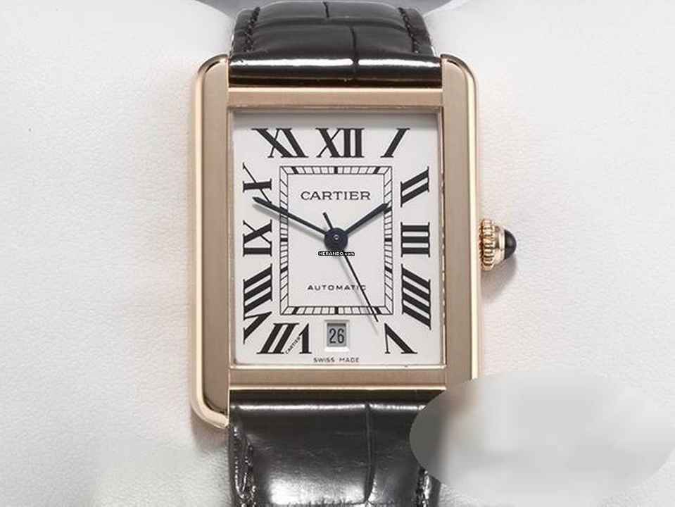  Cartier Tank Solo Xl Extragroßes Modell Stahl Rosegold W5200026 2017 Automatik 