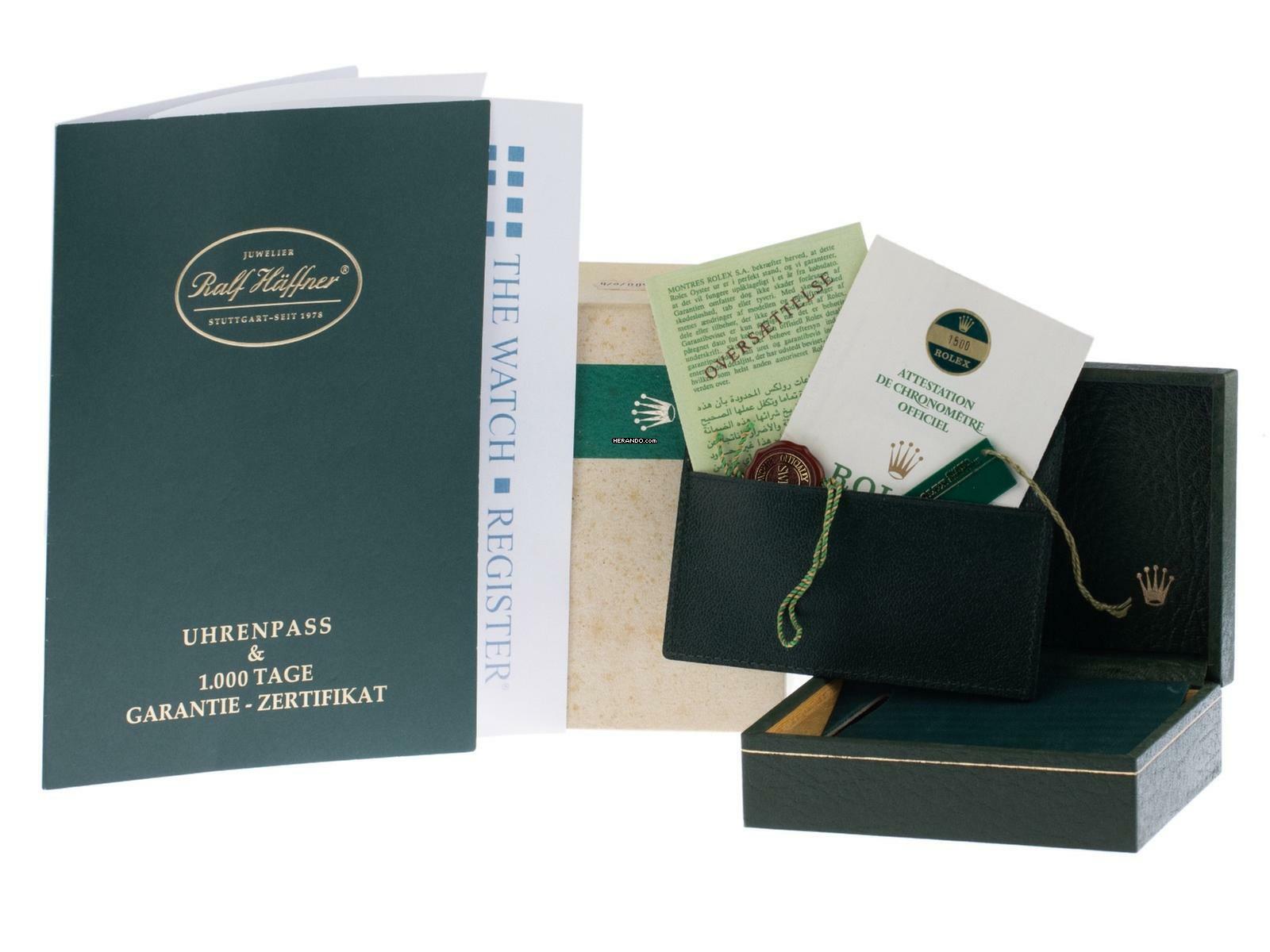  Rolex Oyster Perpetual Date Ref.1500 1975 Full Set sehr gut Vintage 