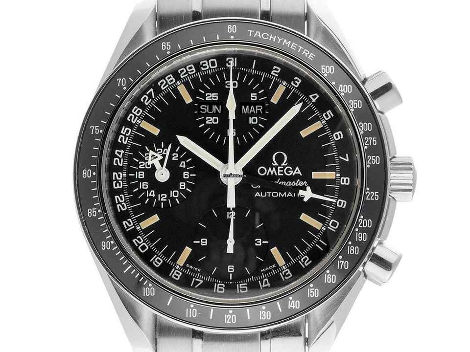  Omega Speedmaster Day Date Triple Date Ref.3520.50.00 1995 Full Set sehr gut Vintage 
