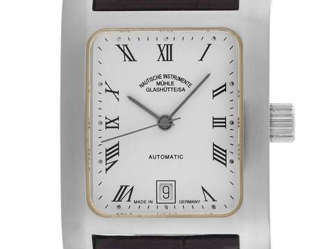  Mühle Glashütte Quadro Automatic II Ref.M1-22-11/3CB 2004 Full Set wie Neu Vintage 